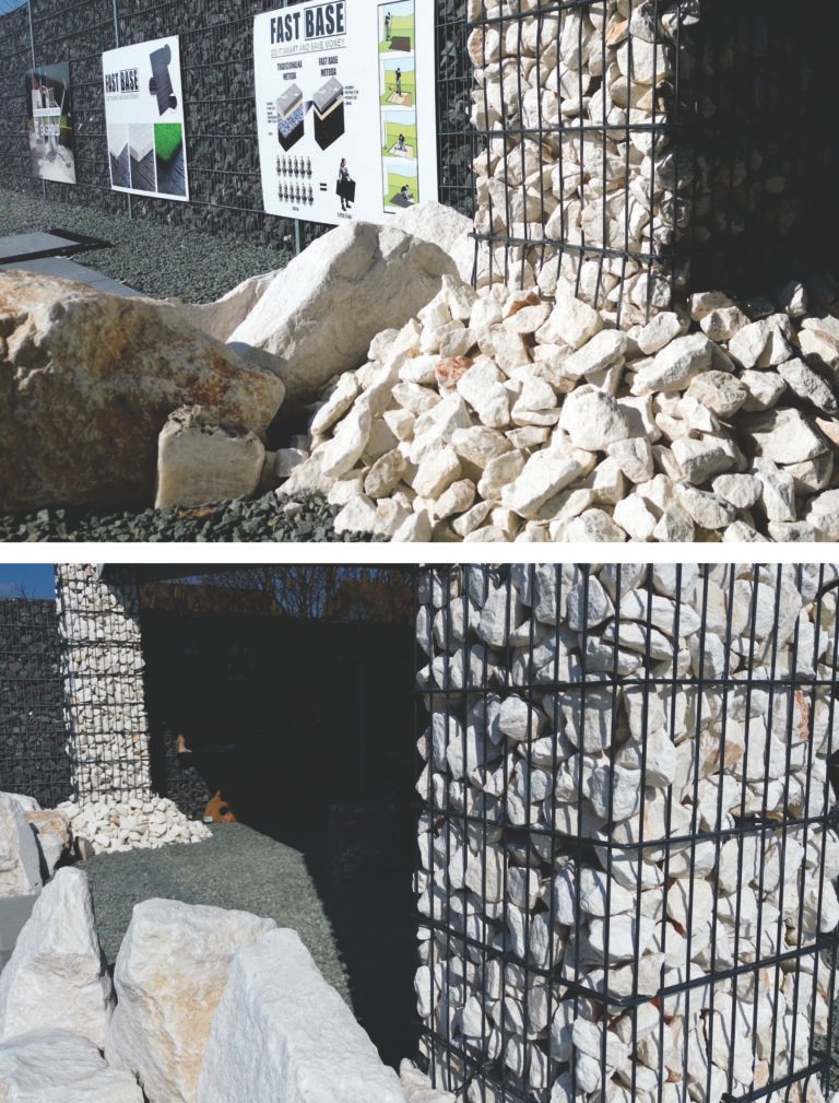 Bijeli kamen za gabion ogradu
